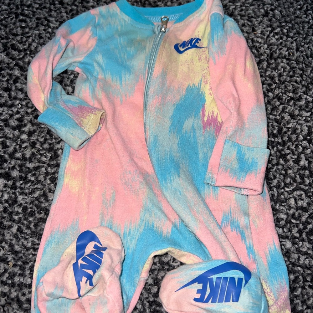 Nike Kids Tie-Dye Footie - Pink, Blue, Yellow